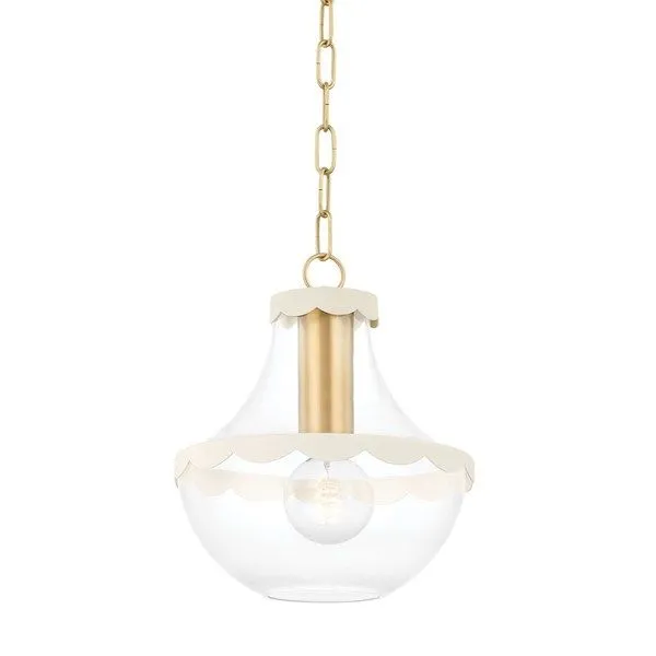 Product Image 1 for Alaina Small Gold Bell-Shaped Pendant Light from Mitzi