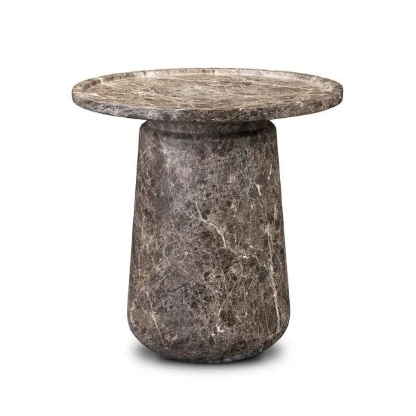Product Image 1 for Claire Outdoor End Table - Veined Brown Concrete from Four Hands