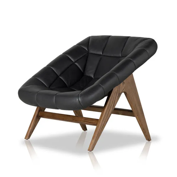 Product Image 1 for Vincent Top Grain Leather Chair - Brickhouse Black from Four Hands
