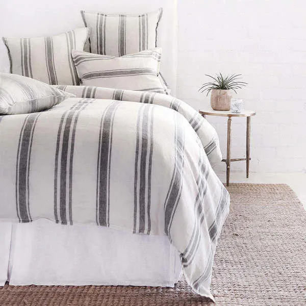 Product Image 1 for Jackson Flax / Midnight Linen King Duvet Cover from Pom Pom at Home