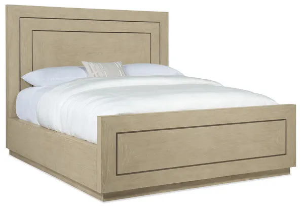 Product Image 1 for Cascade Oak Veneer Queen Panel Bed from Hooker Furniture