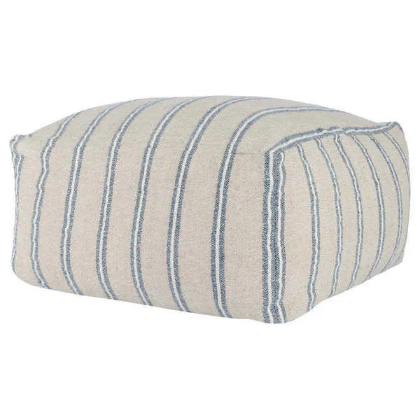 Product Image 1 for Demi Square Striped Pouf from Classic Home Furnishings