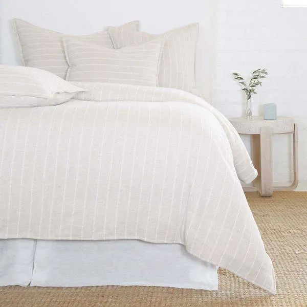 Product Image 1 for Henley Oat Cotton Queen Duvet Cover from Pom Pom at Home