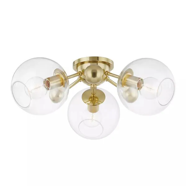 Product Image 1 for Abbott 3 Light Semi Flush from Hudson Valley