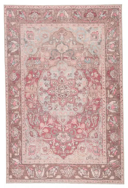 Product Image 10 for Edita Medallion Pink / Blue Area Rug from Jaipur 