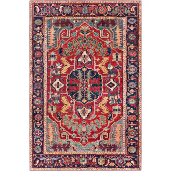 Product Image 4 for Iris Navy / Red Rug from Surya
