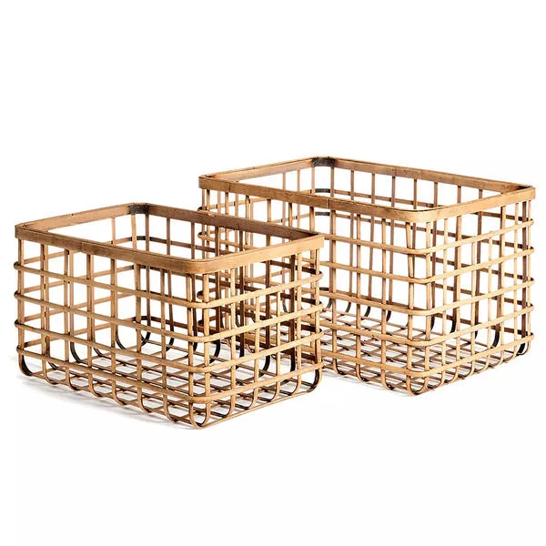 Product Image 1 for River Bamboo Baskets, Set Of 2 from Napa Home And Garden