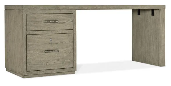 Product Image 1 for Linville Falls Oak Veneer 72" Desk with One File from Hooker Furniture