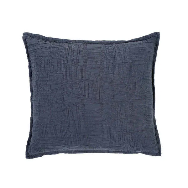 Product Image 1 for Harbour Cotton Euro Sham - Navy from Pom Pom at Home