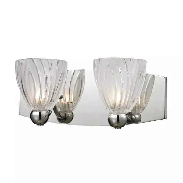 Product Image 1 for Lindale 2 Light Vanity In Polished Chrome from Elk Lighting