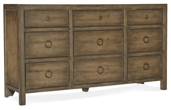 Product Image 1 for Sundance Pecan & Cedar Nine-Drawer Dresser from Hooker Furniture