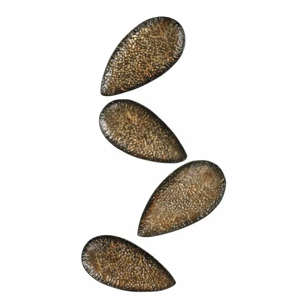 Product Image 1 for Min 3 Set Of 4 Hammered Metal Leaves. from Elk Home