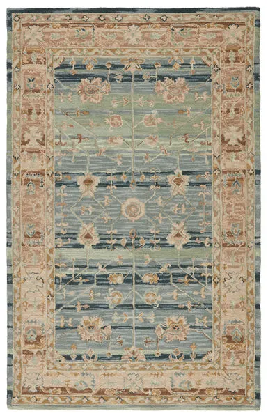 Product Image 5 for Vibe By Jensine Handmade Oriental Blue/ Beige Rug from Jaipur 