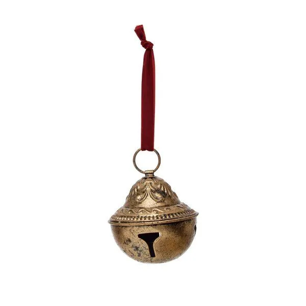 Product Image 1 for Vintage Charm Sleigh Bell Ornament from Creative Co-Op