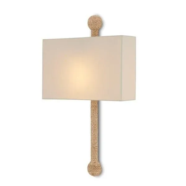 Product Image 1 for Senegal Natural Rope Wall Sconce from Currey & Company