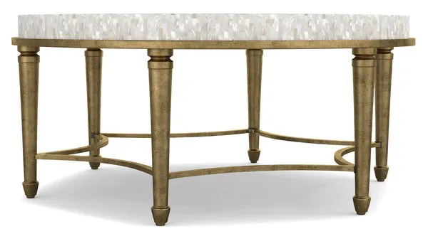 Product Image 4 for Aura Round Cocktail Table With  Shell Top from Hooker Furniture