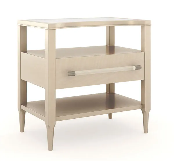Product Image 1 for Tan Wood Modern Irregular Clearly Open End Table from Caracole