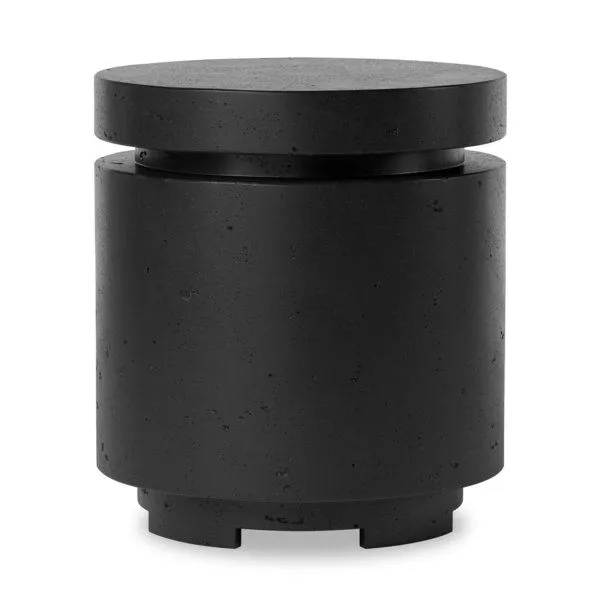 Product Image 1 for Higgins Textured Ebony Outdoor Round Propane Enclosure from Four Hands