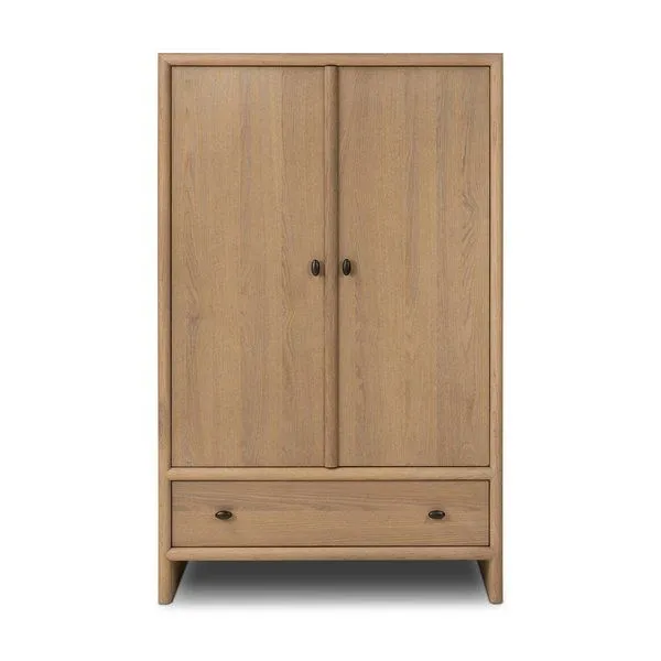 Product Image 1 for Analisa Sandy Oak Armoire from Four Hands