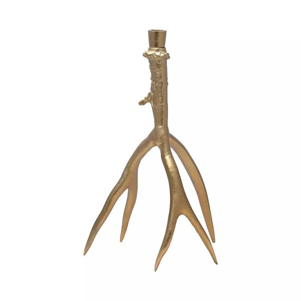 Product Image 1 for Gold Candle Stick With Embellished Base from Elk Home