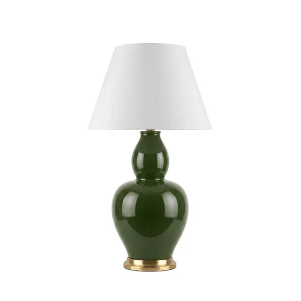 Product Image 1 for Iris Olive Green Table Lamp from Worlds Away