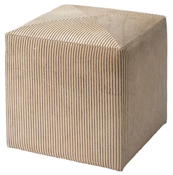 Product Image 5 for Pinstriped Ottoman from Jamie Young