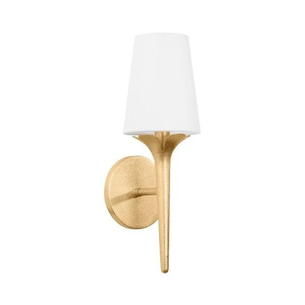 Product Image 1 for Emily 1-Light Modern Metal Gold Leaf Wall Sconce from Mitzi