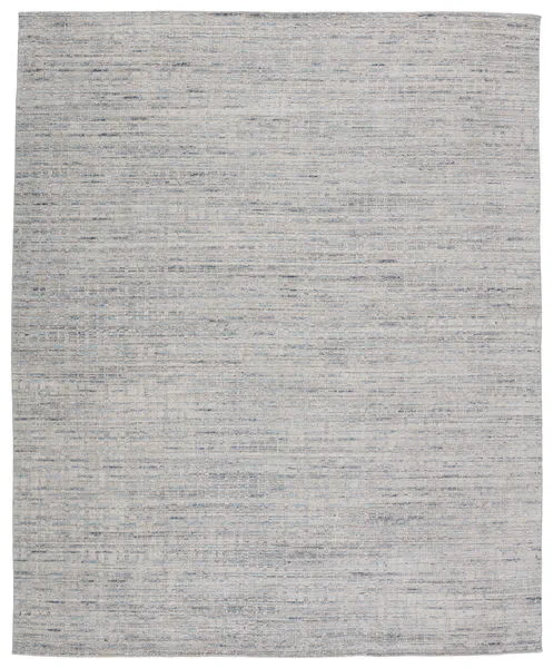 Product Image 5 for Thaddea Handmade Striped Light Gray/ Blue Rug from Jaipur