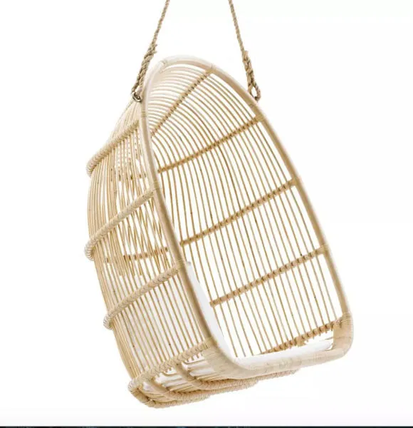 Product Image 6 for Renoir Rattan Hanging Swing Chair from Sika Design