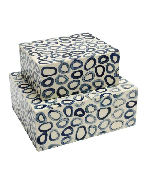 Product Image 1 for Ovoid Box, Set of 2 from Currey & Company