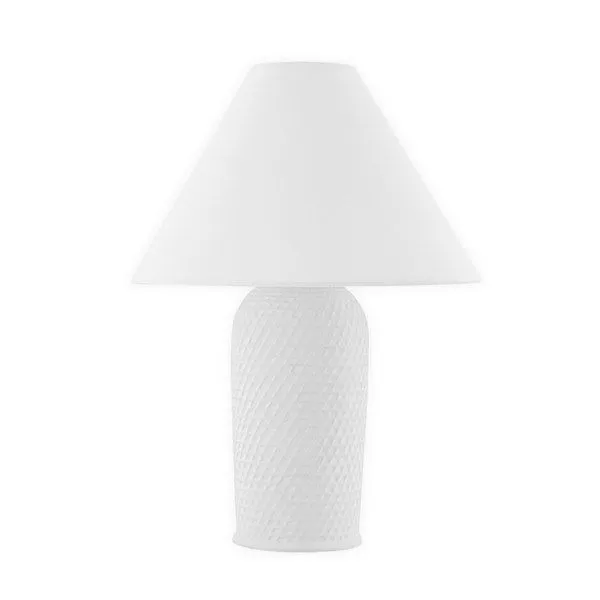 Product Image 1 for Susie 1-Light White Ceramic Table Lamp from Mitzi
