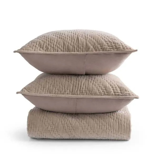Product Image 1 for Elms 3-Piece Queen Velvet Quilt Set from Classic Home