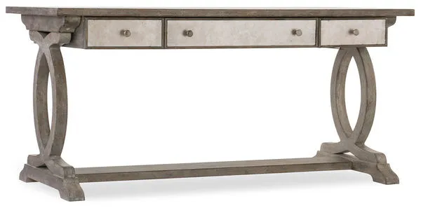 Product Image 4 for Rustic Glam Trestle Desk - Soft White Veneer from Hooker Furniture