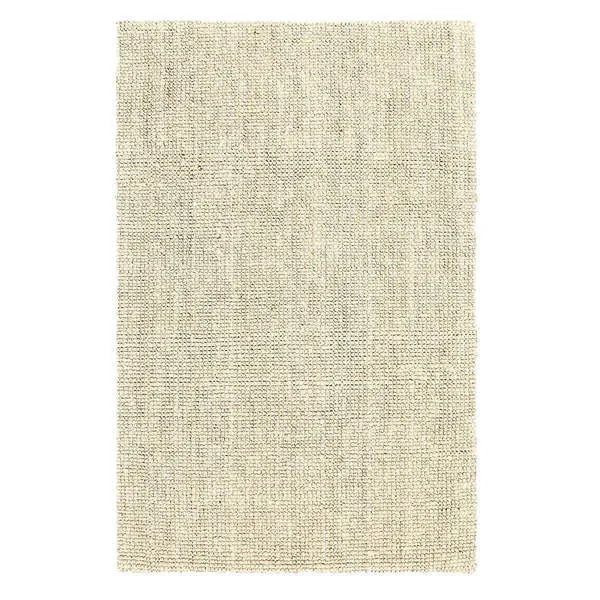 Neutral-toned Annello Handspun Jute rug with chunky boucle weave and natural fiber texture