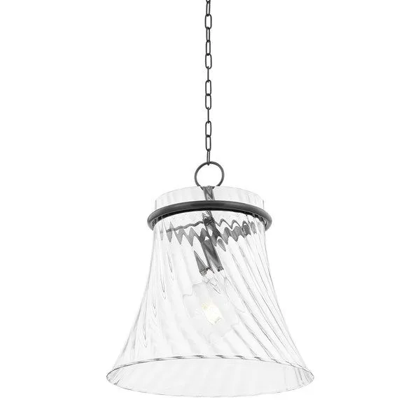 Product Image 1 for Cantana 1-Light Modern Old Bronze Large Bell Pendant from Mitzi