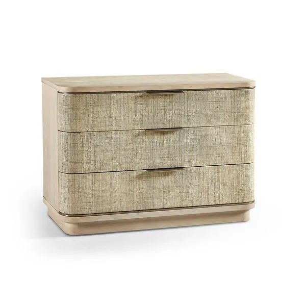 Product Image 1 for Seiche Large Grasscloth Nightstand from Johnathan Charles