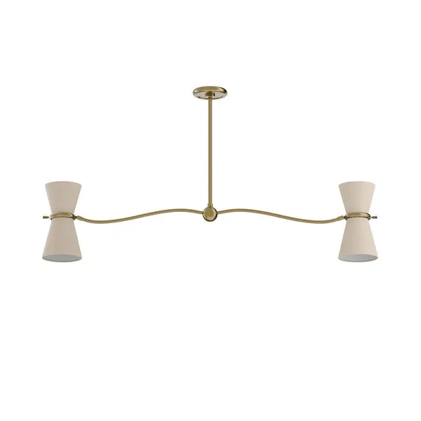 Product Image 1 for Gable Linear Chandelier with Shade from Regina Andrew Design