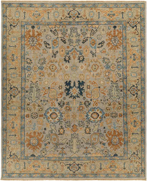 Product Image 1 for Reign Hand-Knotted Peach / Brown Rug - 2' x 3' from Surya