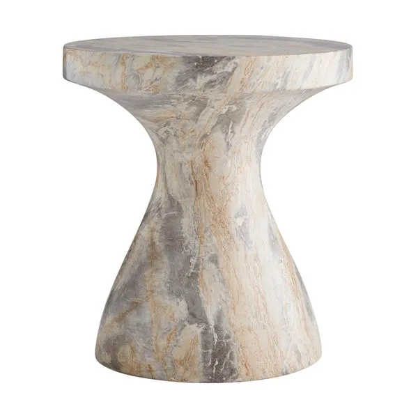 Product Image 1 for Serafina Small Faux Marble Concrete Accent Table from Arteriors
