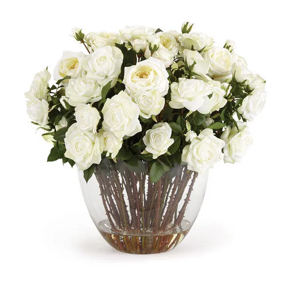 Product Image 1 for Barclay Butera Garden Rose Arrangement In Vase from Napa Home And Garden