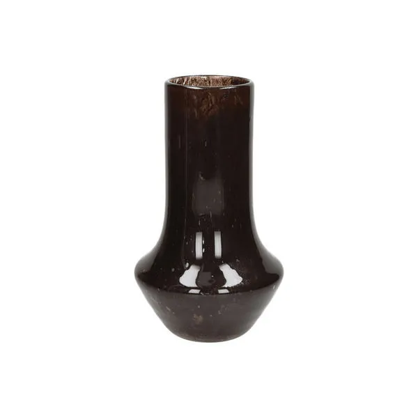Product Image 1 for Camou Glass Vase Brown Dia 6.8" from BIDKHome