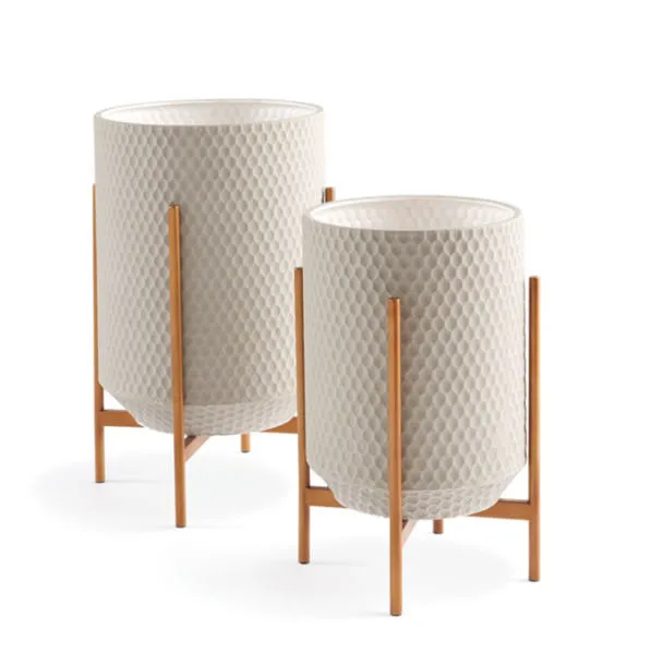 Product Image 2 for Owen Cachepots On Stands, Set Of 2 from Napa Home And Garden