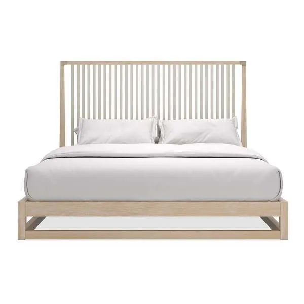 Product Image 1 for Pinstripe Slatted King Bed from Caracole