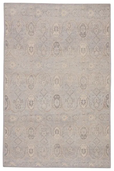 Product Image 4 for Williamsburg Hand-Knotted Trellis Gray/ Beige Rug from Jaipur 