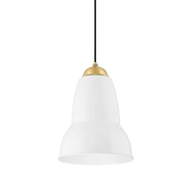 Product Image 1 for Jamila White Bell Shade Pendant Light from Mitzi