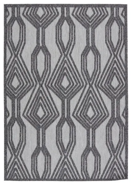 Product Image 7 for Adana Indoor/ Outdoor Trellis Dark Gray/ Silver Rug from Jaipur