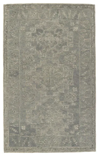 Product Image 9 for Keller Handmade Medallion Gray/ Cream Rug from Jaipur 