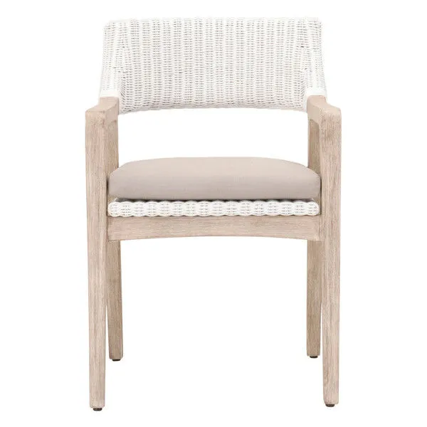 Product Image 1 for Lucia White Rattan Arm Chair from Essentials for Living