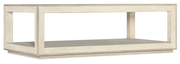 Product Image 1 for Cascade Oak & Burlap Rectangle Cocktail Table from Hooker Furniture