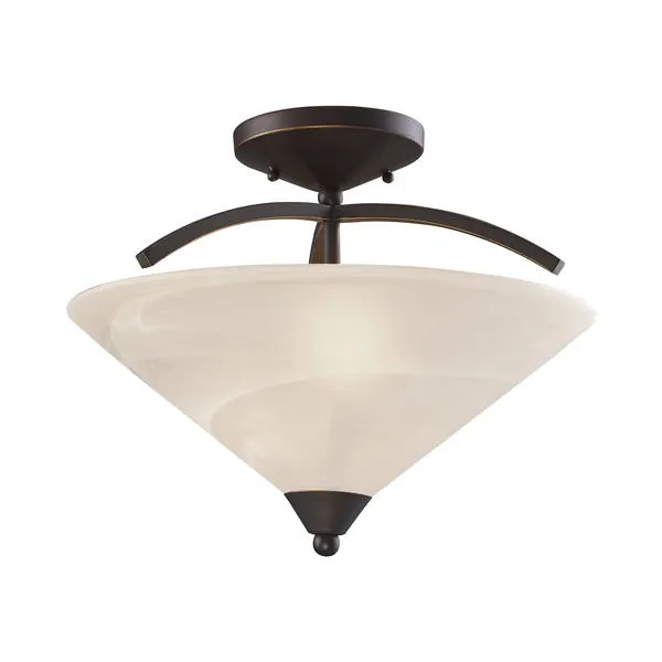 Product Image 1 for 2 Light Semi Flush In Oil Rubbed Bronze from Elk Lighting